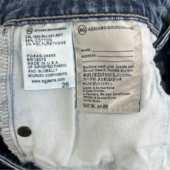 AG Adriano Goldschmied Women’s size 26‎ The Sadie High-Rise Short EUC - Picture 7 of 8